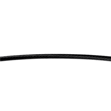 1/8" 1x19 Black Oxide Stainless Steel Cable (T316, Outdoor Applications, per foot)